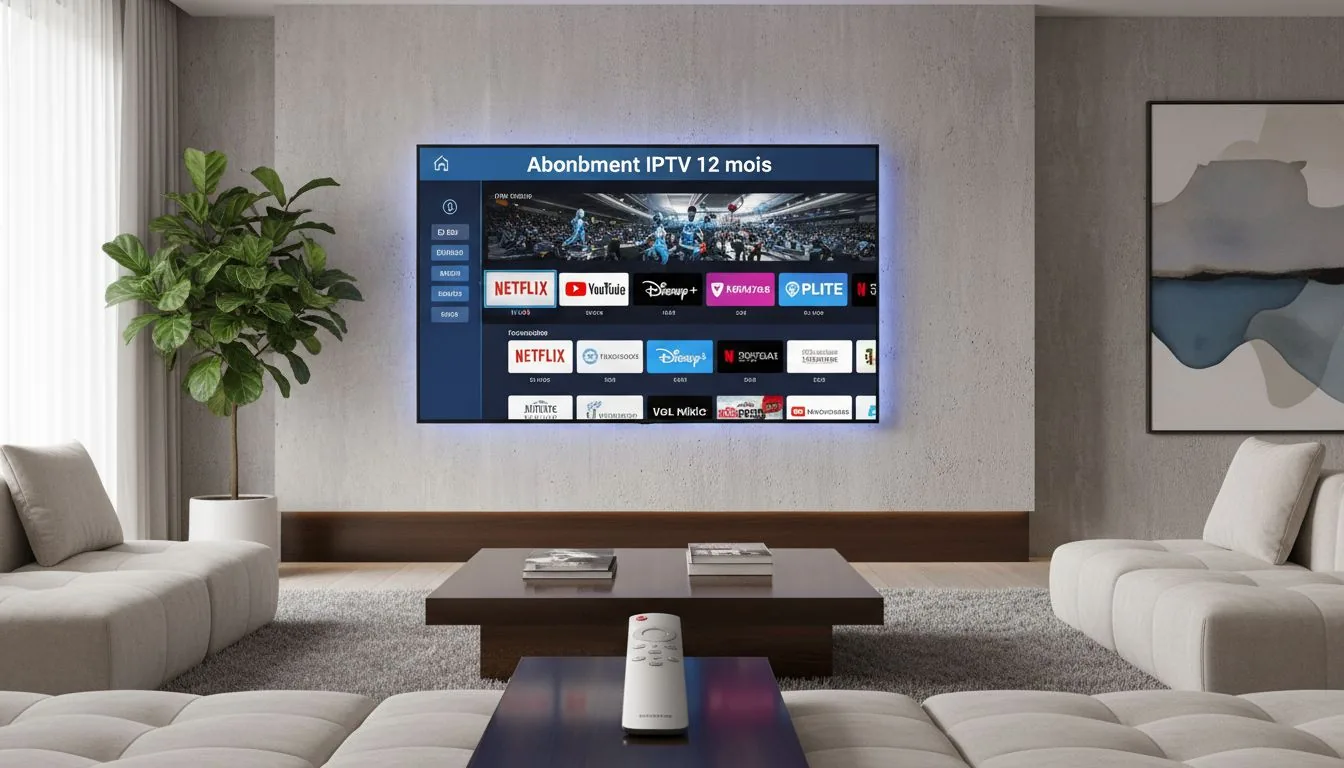 Abonnement IPTV 12 mois sur Smart TV